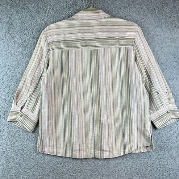 Valerie Stevens Women Small Cotton Button down blouse - Picture 3 of 8